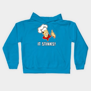 IT STINKS! Pizza Chef Ironic  Statement Kids Hoodie